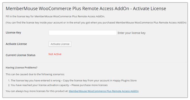 Remote Access Add-On License Activation